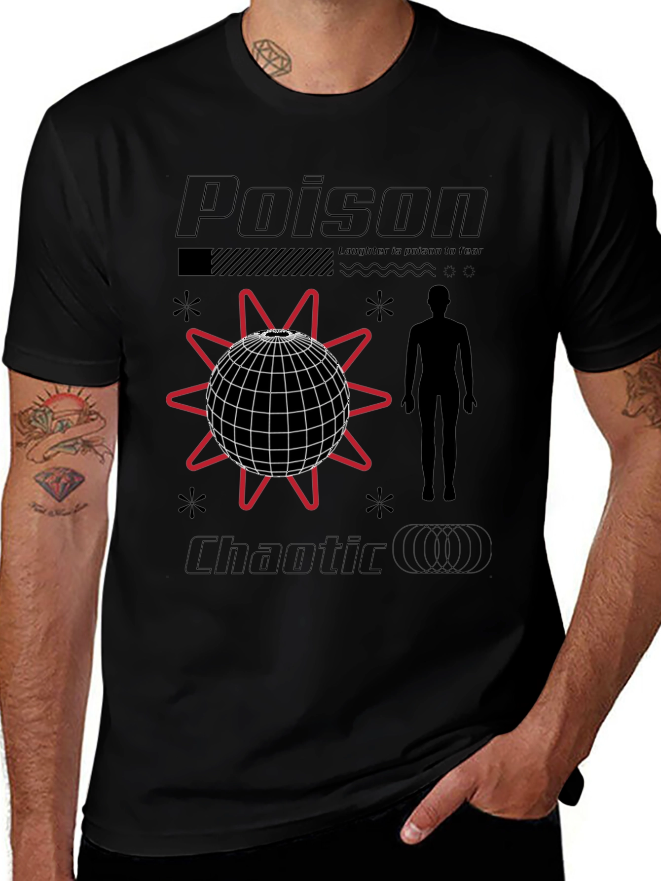 Poison Chaotic Graphic Tee - Trendy Streetwear