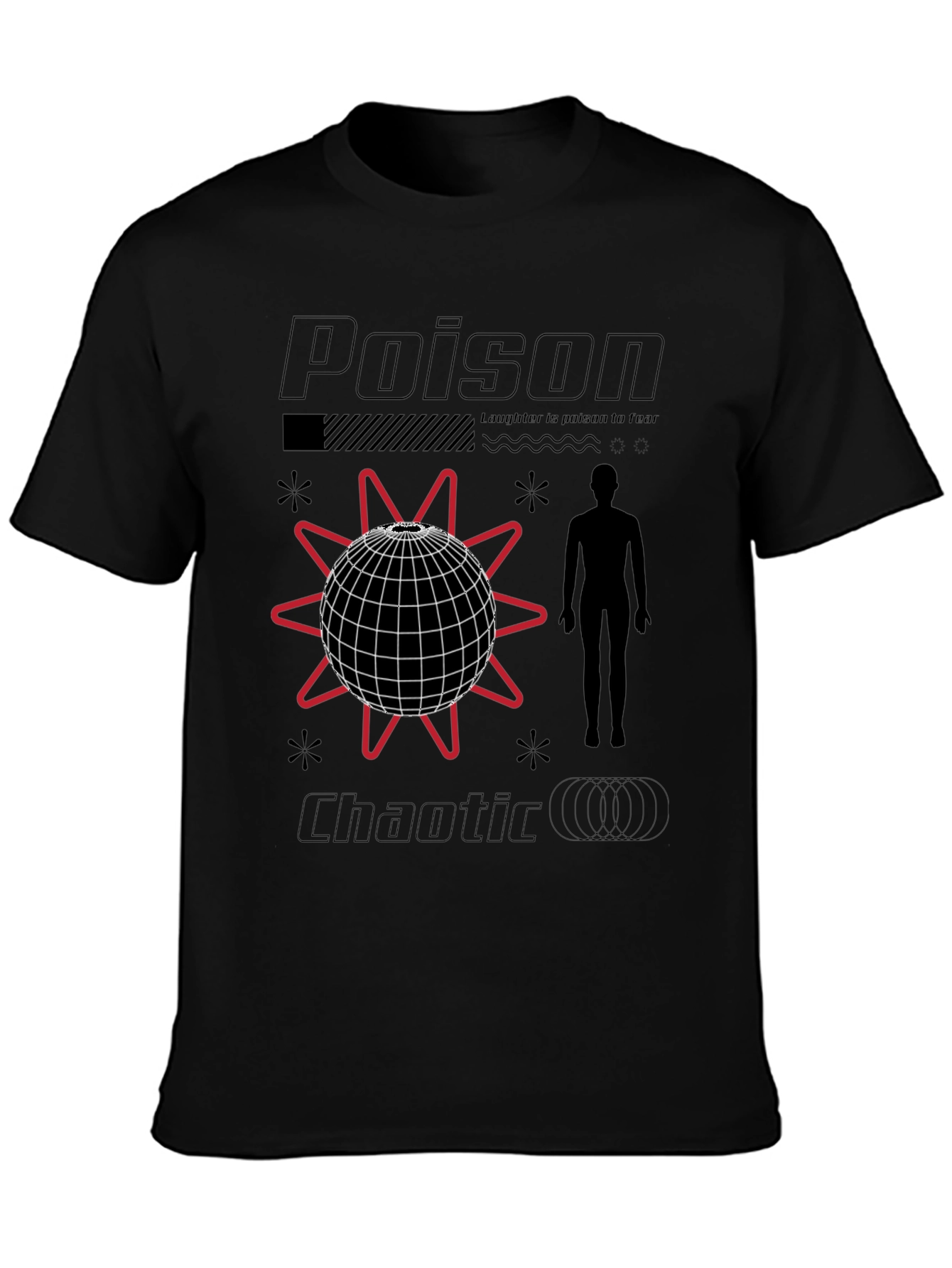 Poison Chaotic Graphic Tee - Trendy Streetwear
