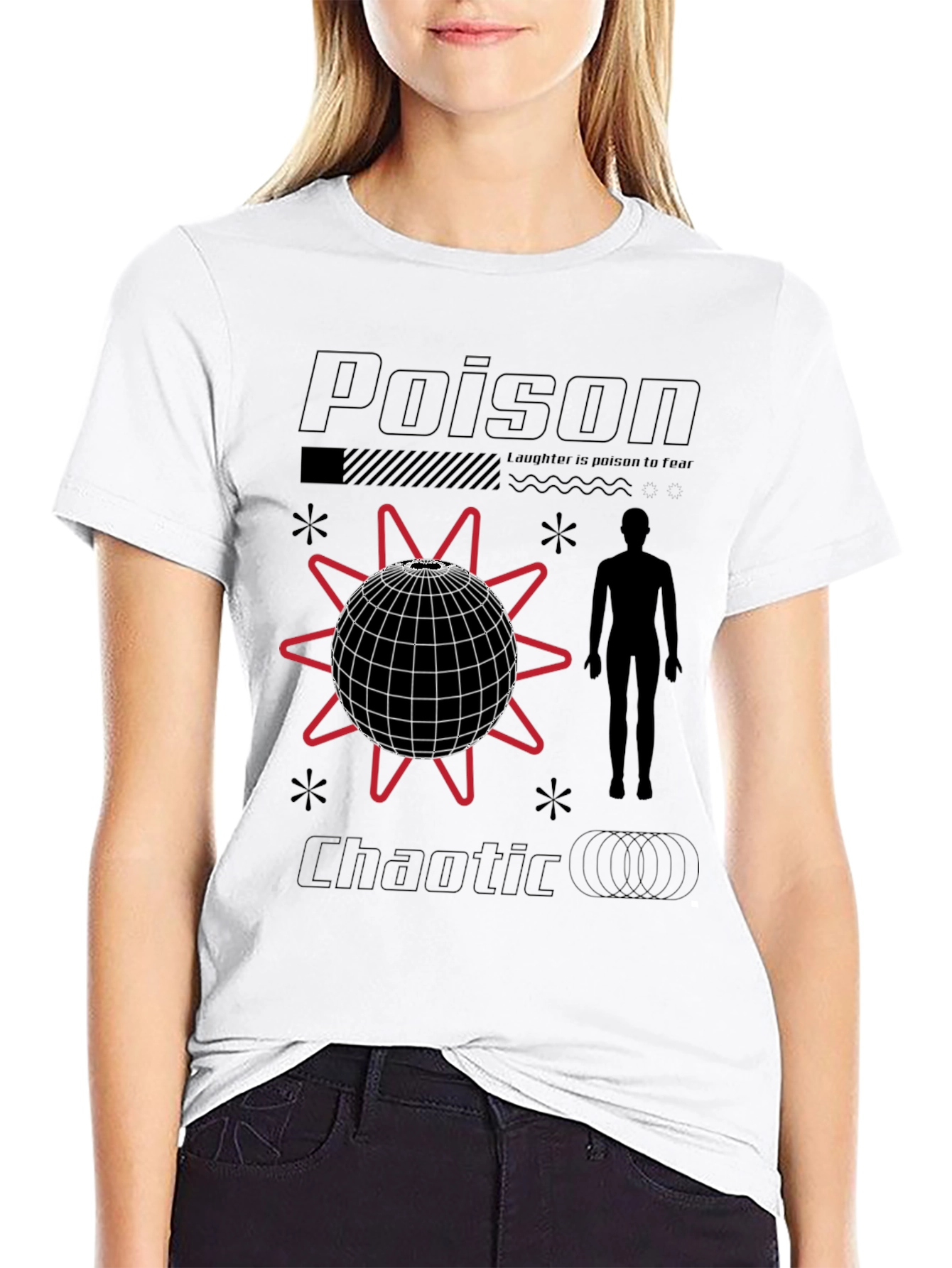 Poison Chaotic Graphic Tee - Trendy Streetwear