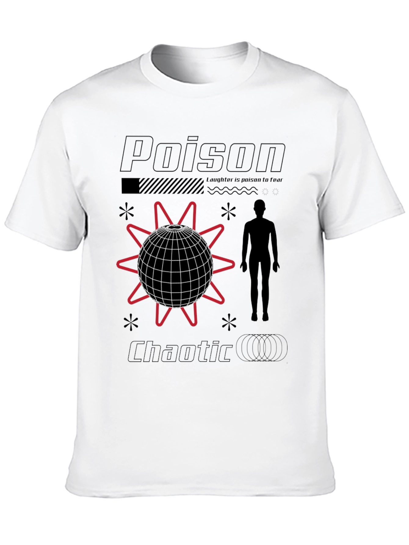 Poison Chaotic Graphic Tee - Trendy Streetwear