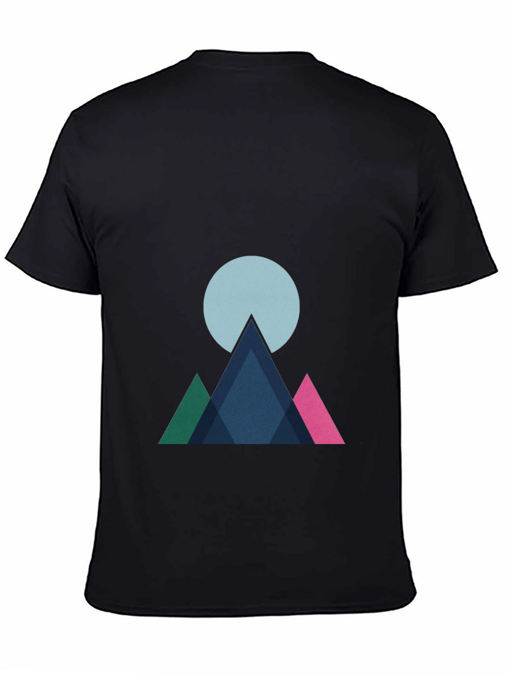 Geometric Mountain Graphic Tee - Modern Style