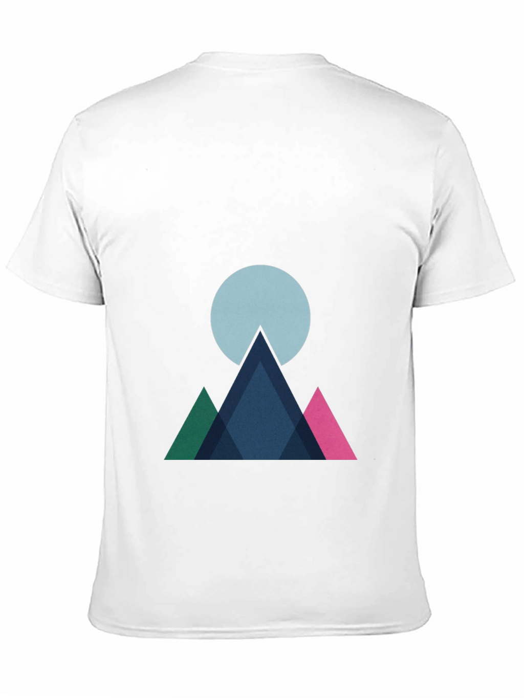 Geometric Mountain Graphic Tee - Modern Style