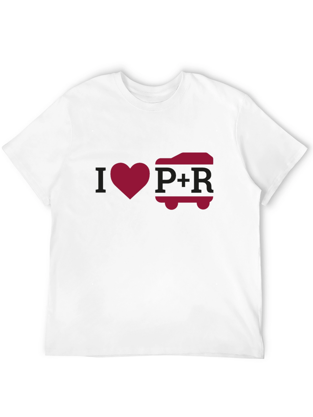 I Love P+R Black Graphic Tee