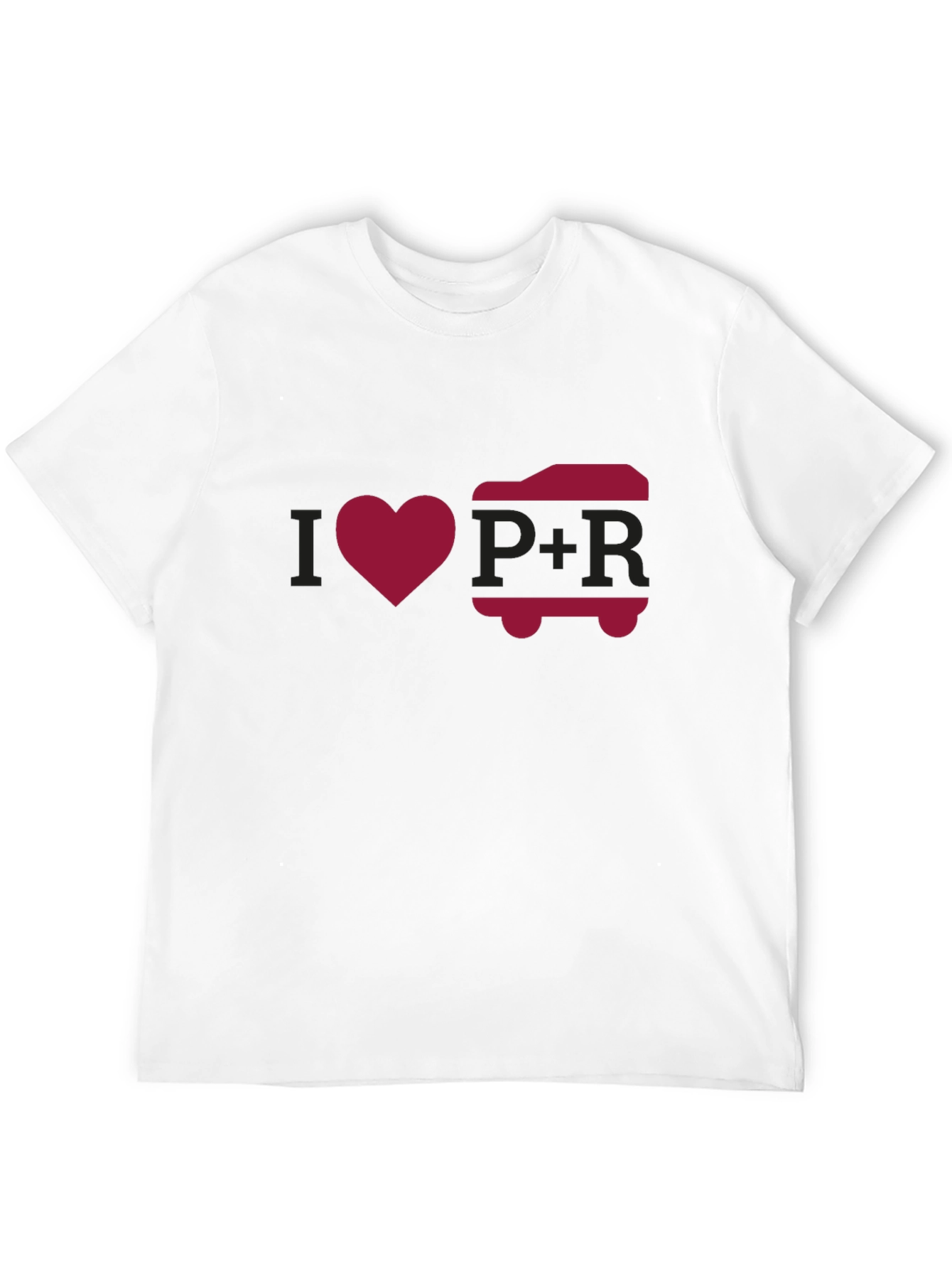 I Love P+R Black Graphic Tee