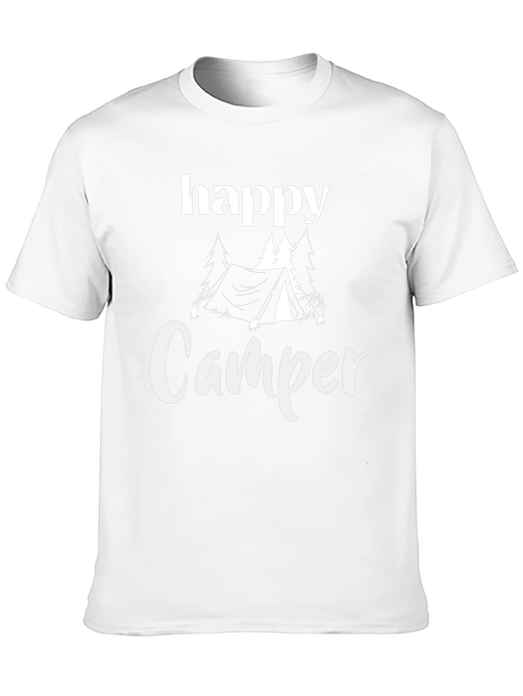 Happy Camper Graphic Tee - Outdoor Adventure Shirt