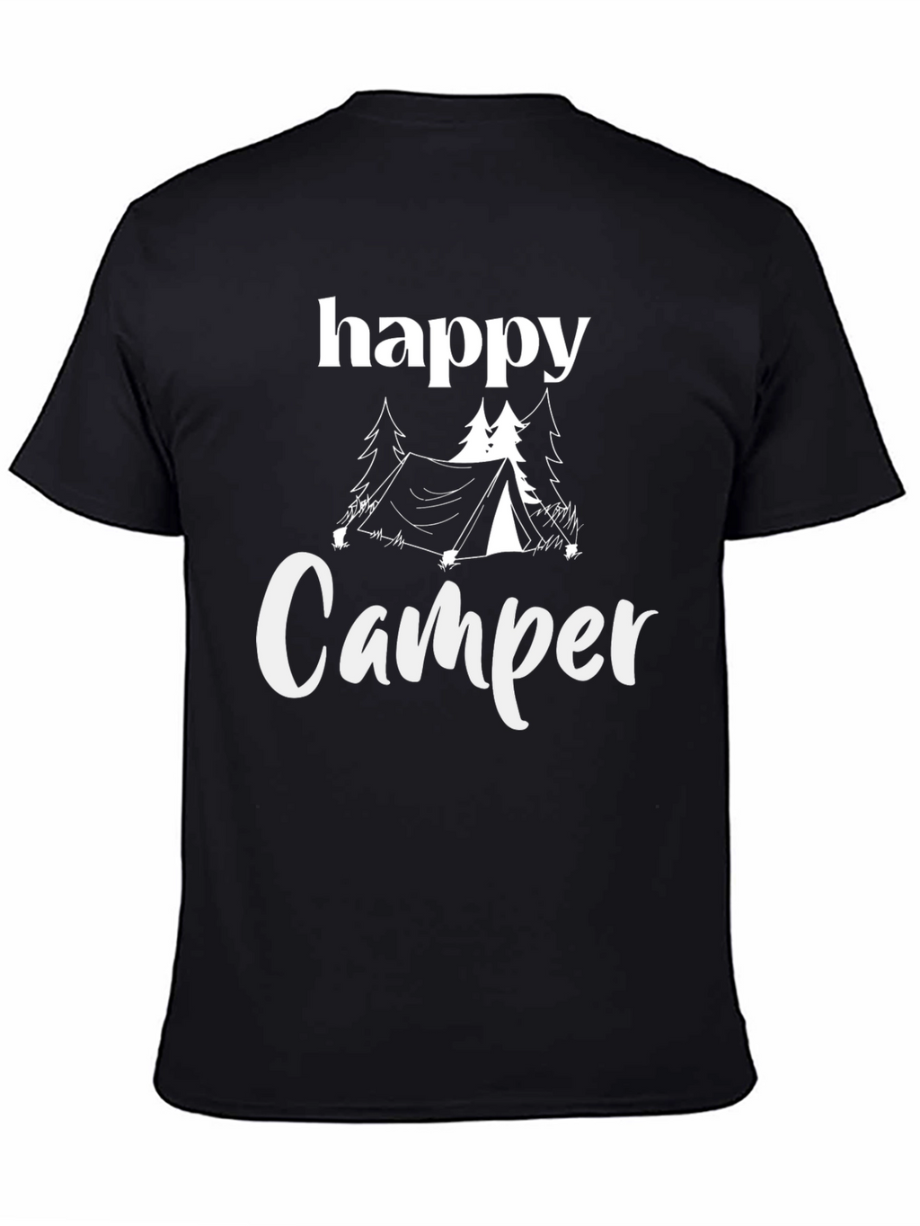 Happy Camper Graphic Tee - Outdoor Adventure Shirt