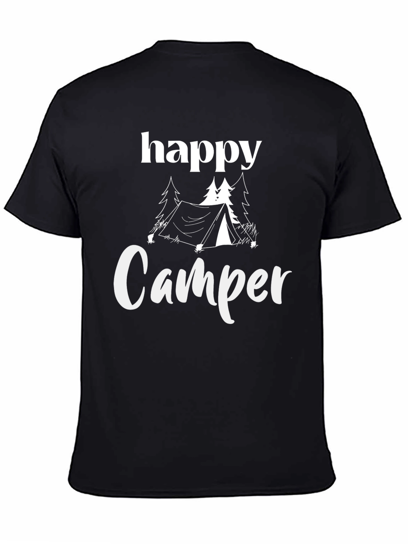 Happy Camper Graphic Tee - Outdoor Adventure Shirt
