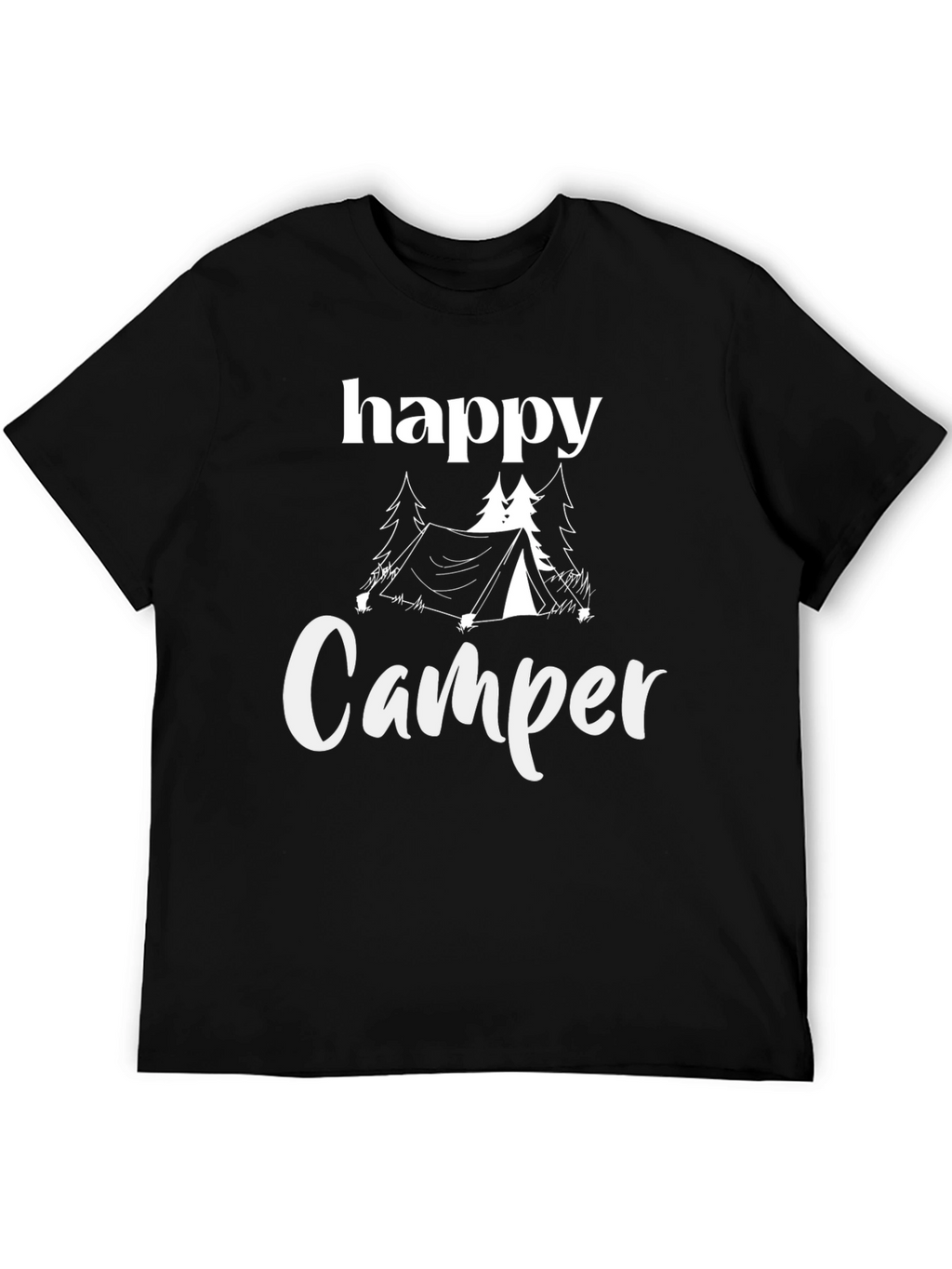 Happy Camper Graphic Tee - Outdoor Adventure Shirt