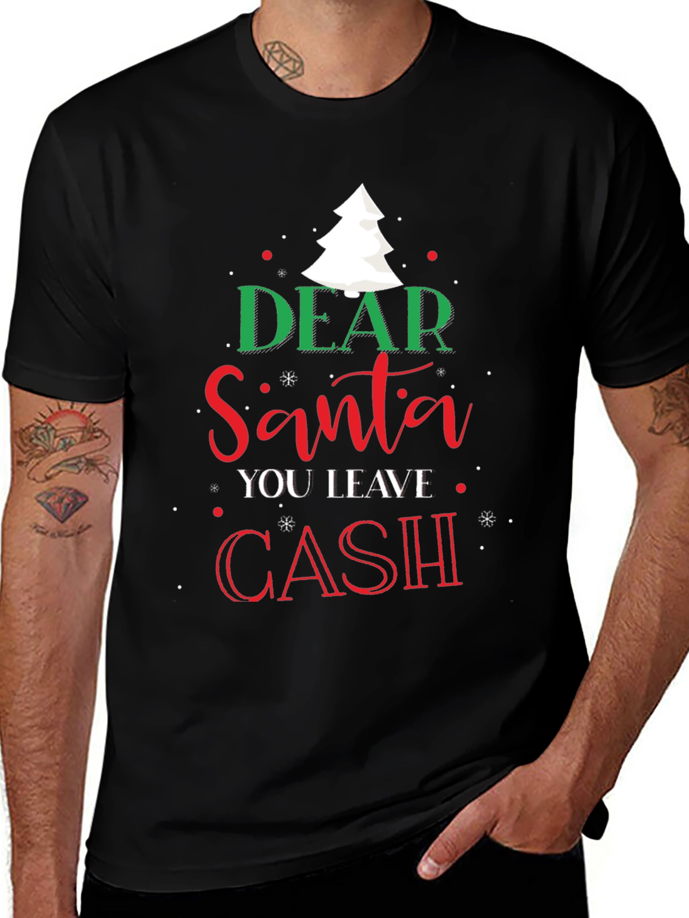 Dear Santa Cash Christmas T-Shirt