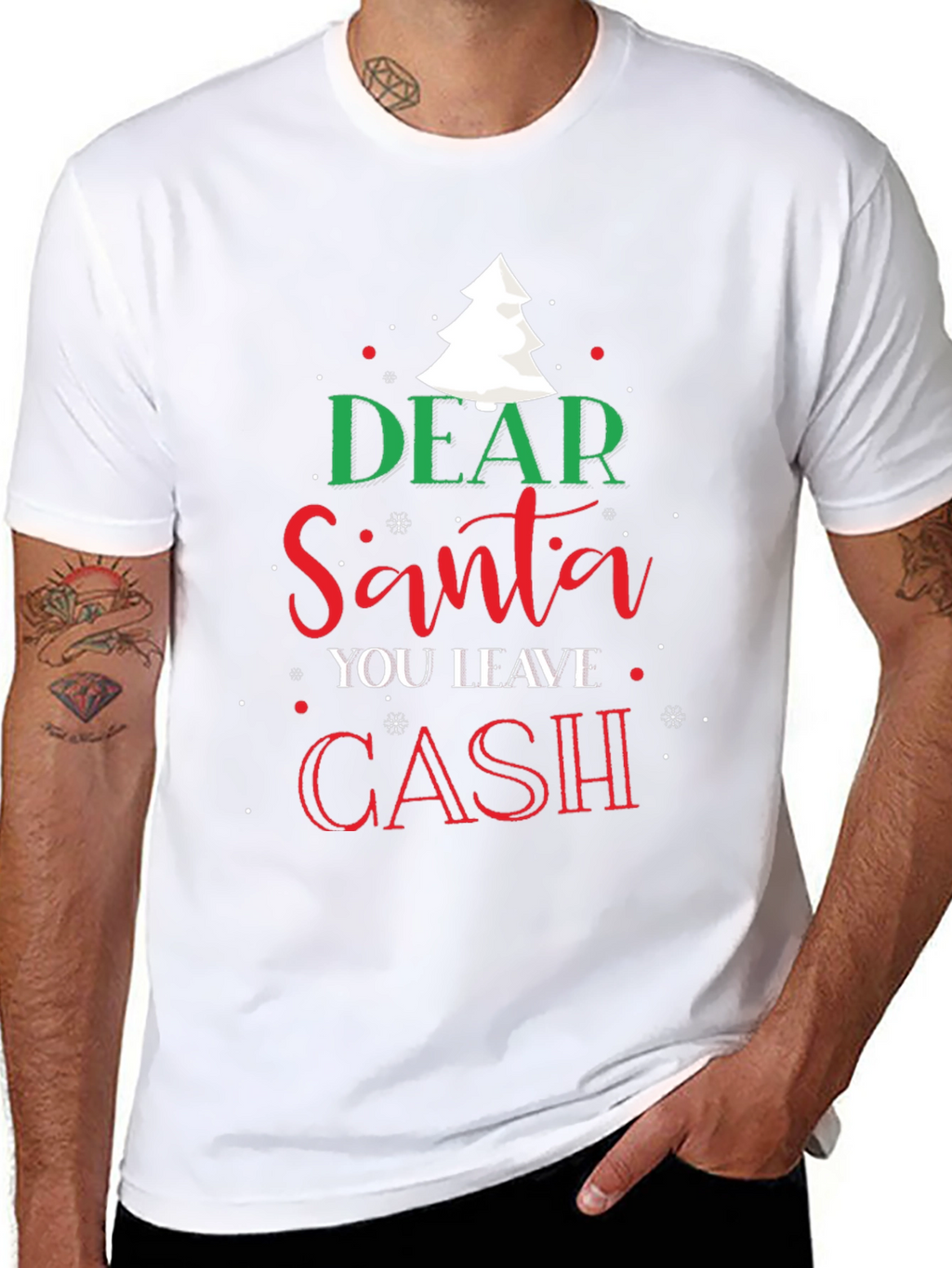 Dear Santa Cash Christmas T-Shirt