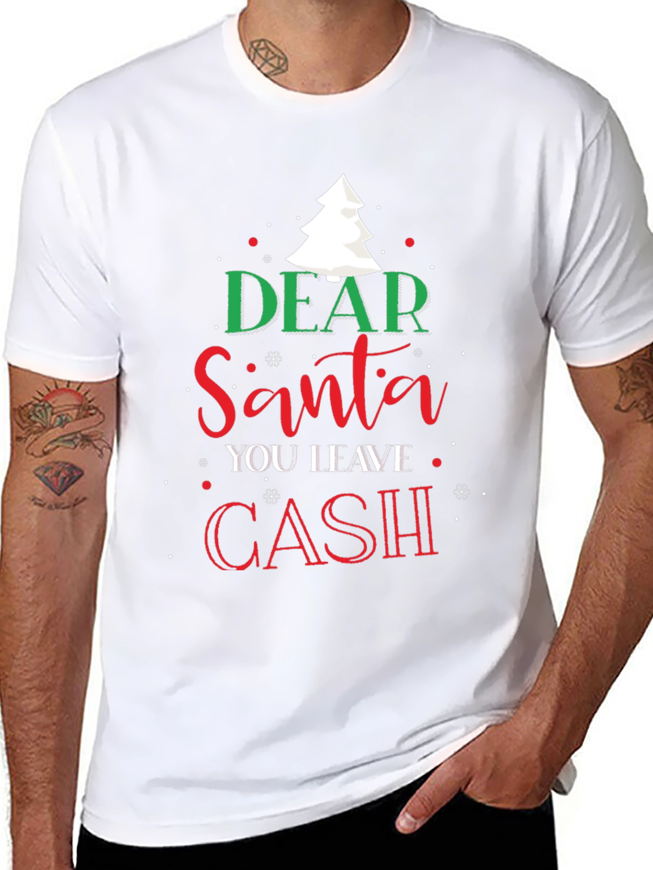 Dear Santa Cash Christmas T-Shirt