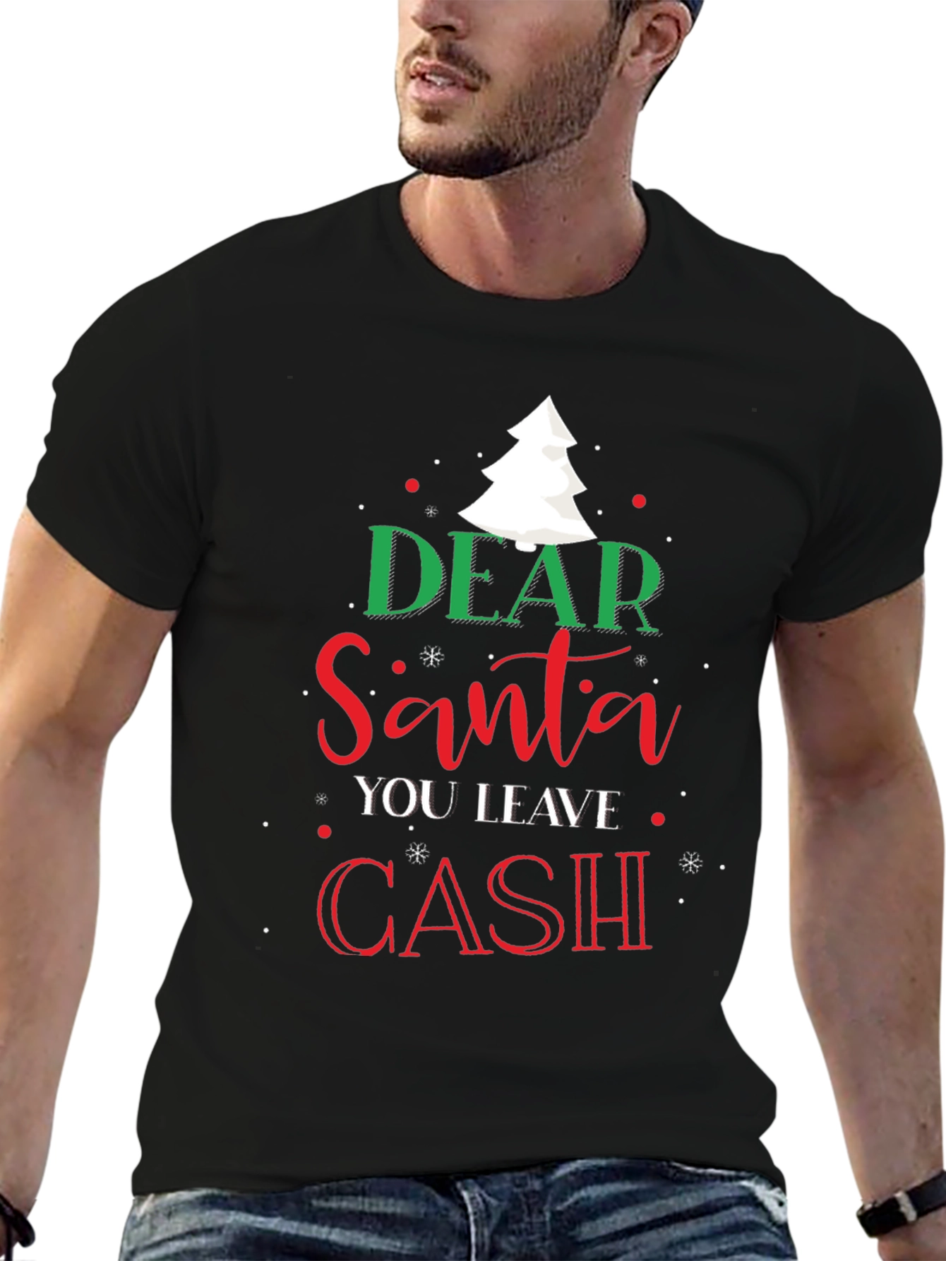 Dear Santa Cash Christmas T-Shirt