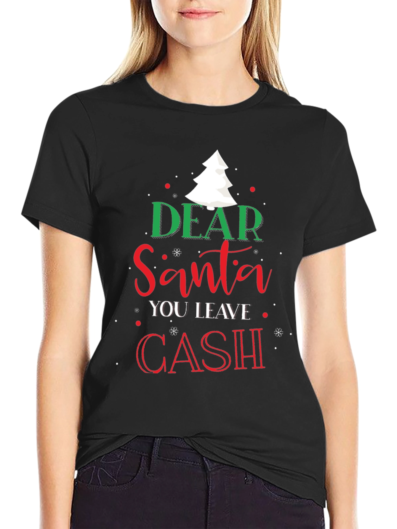 Dear Santa Cash Christmas T-Shirt