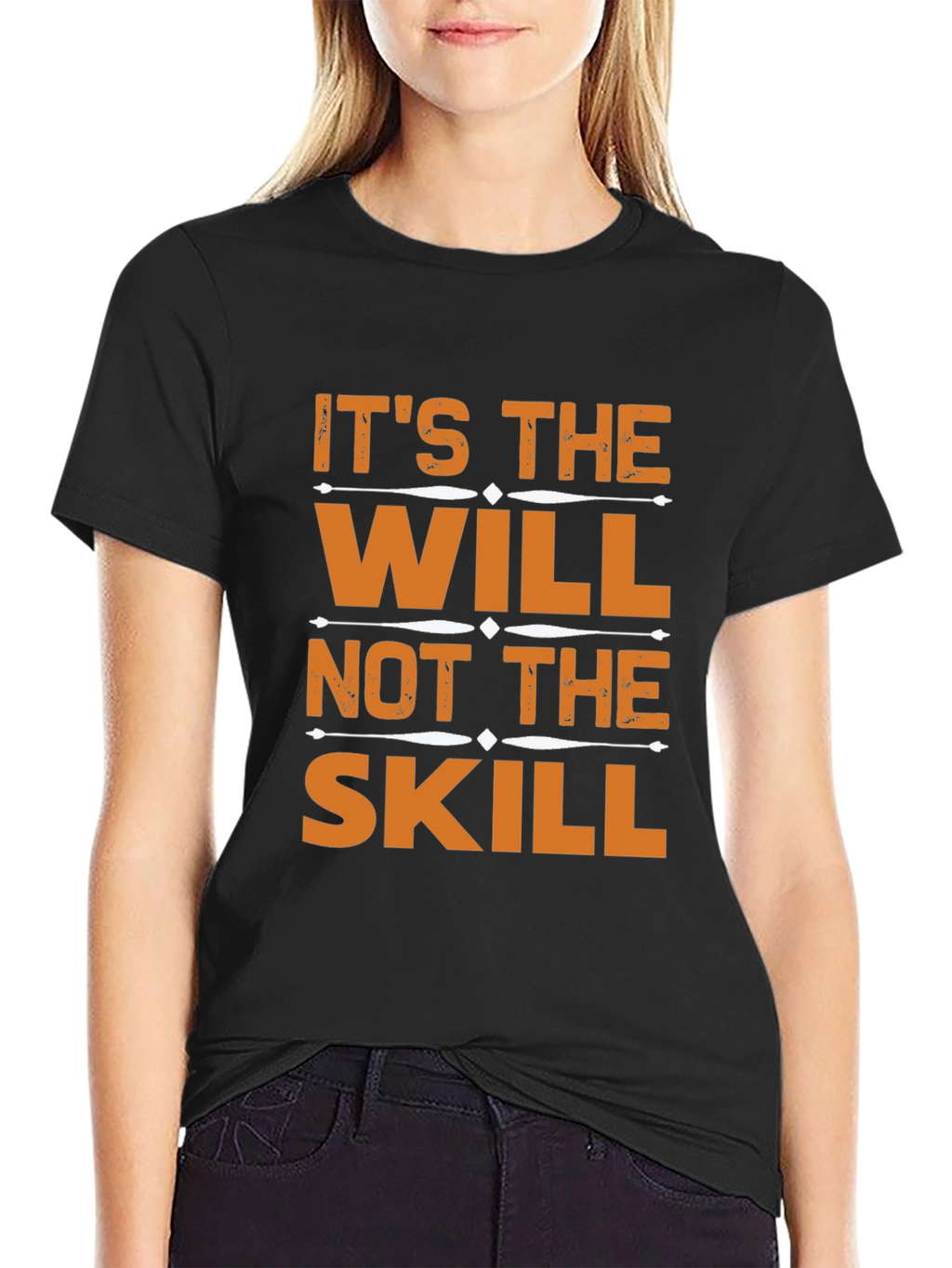 Motivational Will Over Skill Graphic T-Shirt