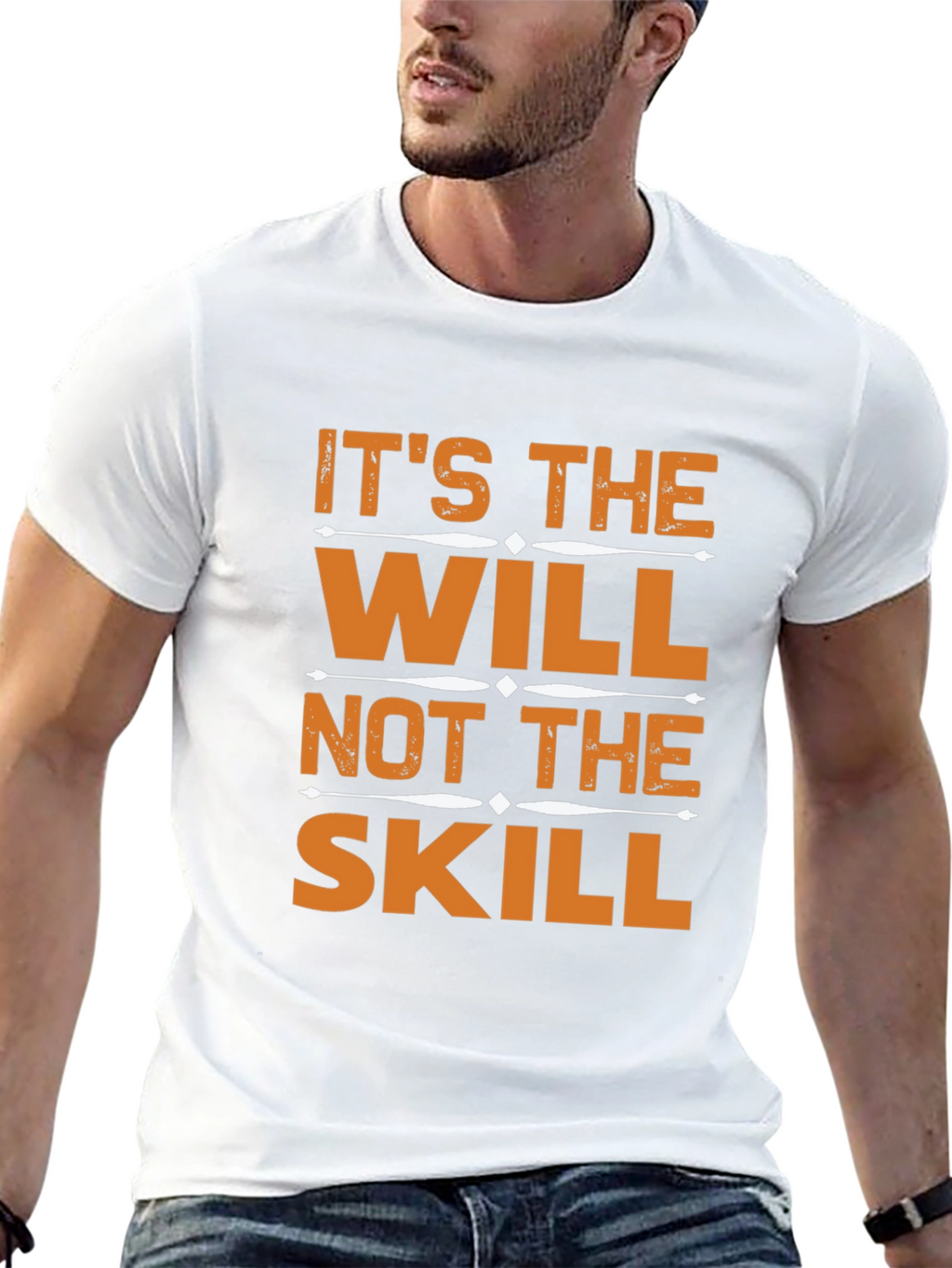 Motivational Will Over Skill Graphic T-Shirt