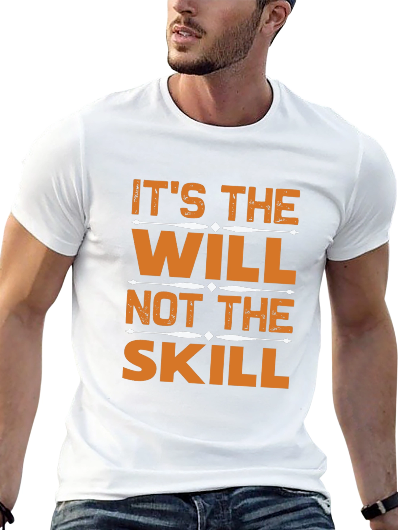 Motivational Will Over Skill Graphic T-Shirt