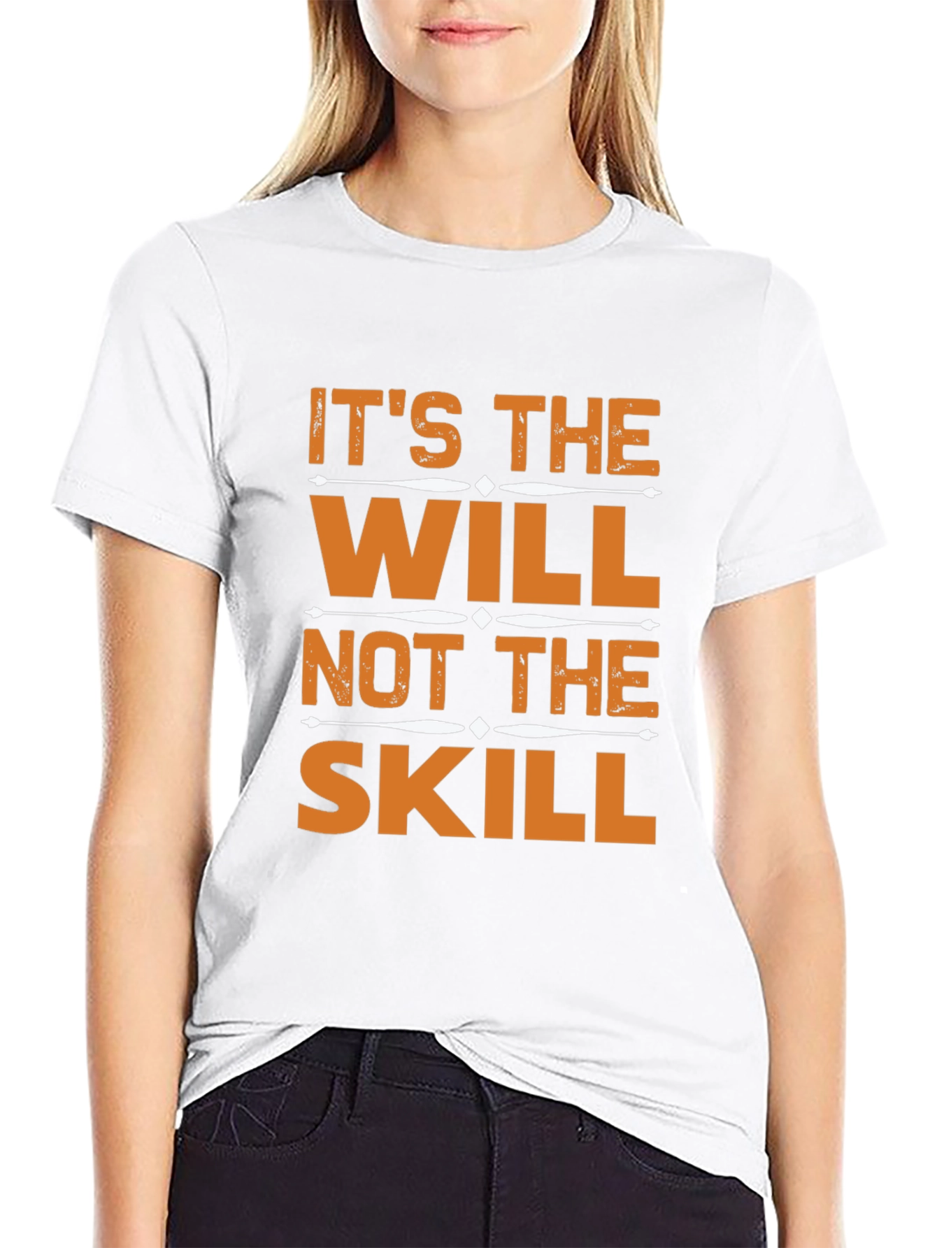 Motivational Will Over Skill Graphic T-Shirt