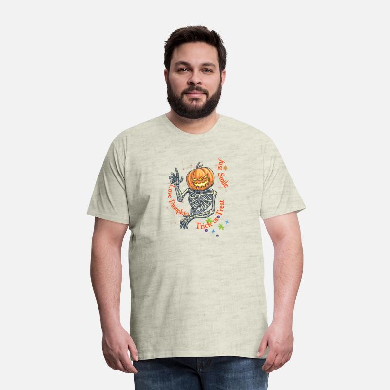 Halloween Pumpkin Head Skeleton