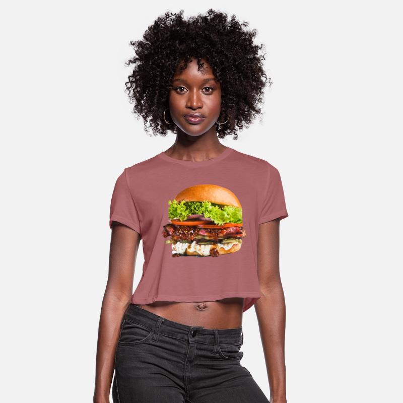Hamburger with beef patties, tomato, lettuce.