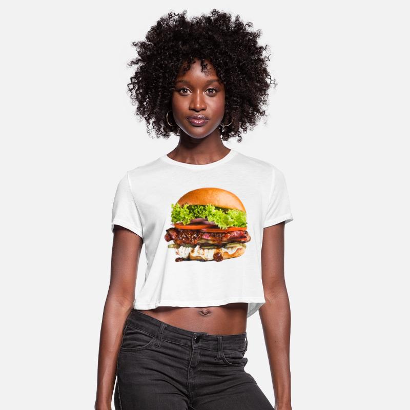 Hamburger with beef patties, tomato, lettuce.