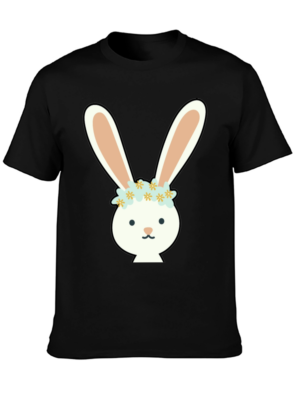 Bunny with Flower Crown Graphic Tee