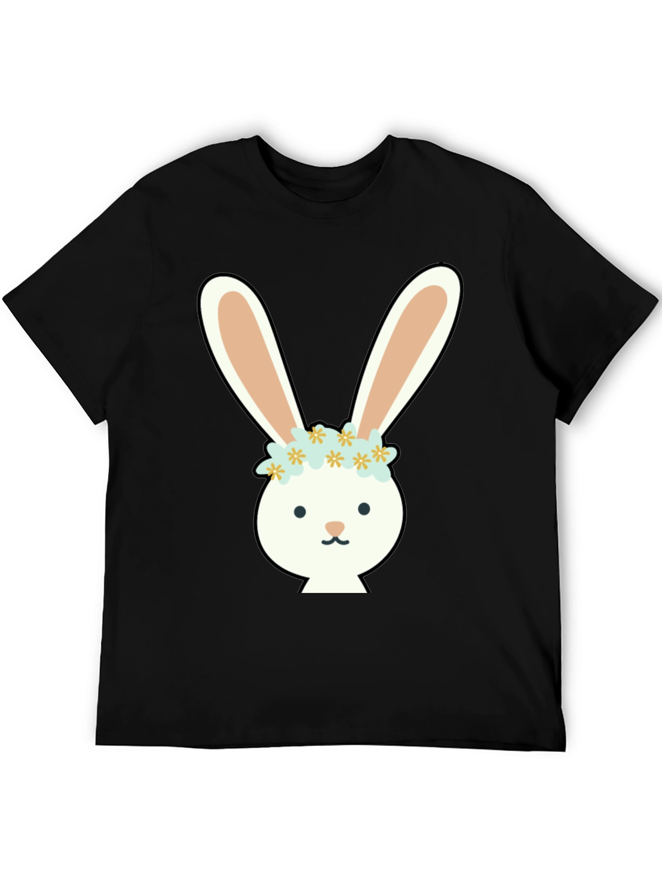 Bunny with Flower Crown Graphic Tee