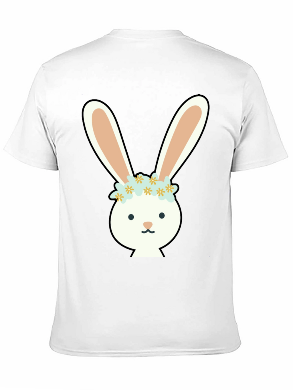 Bunny with Flower Crown Graphic Tee