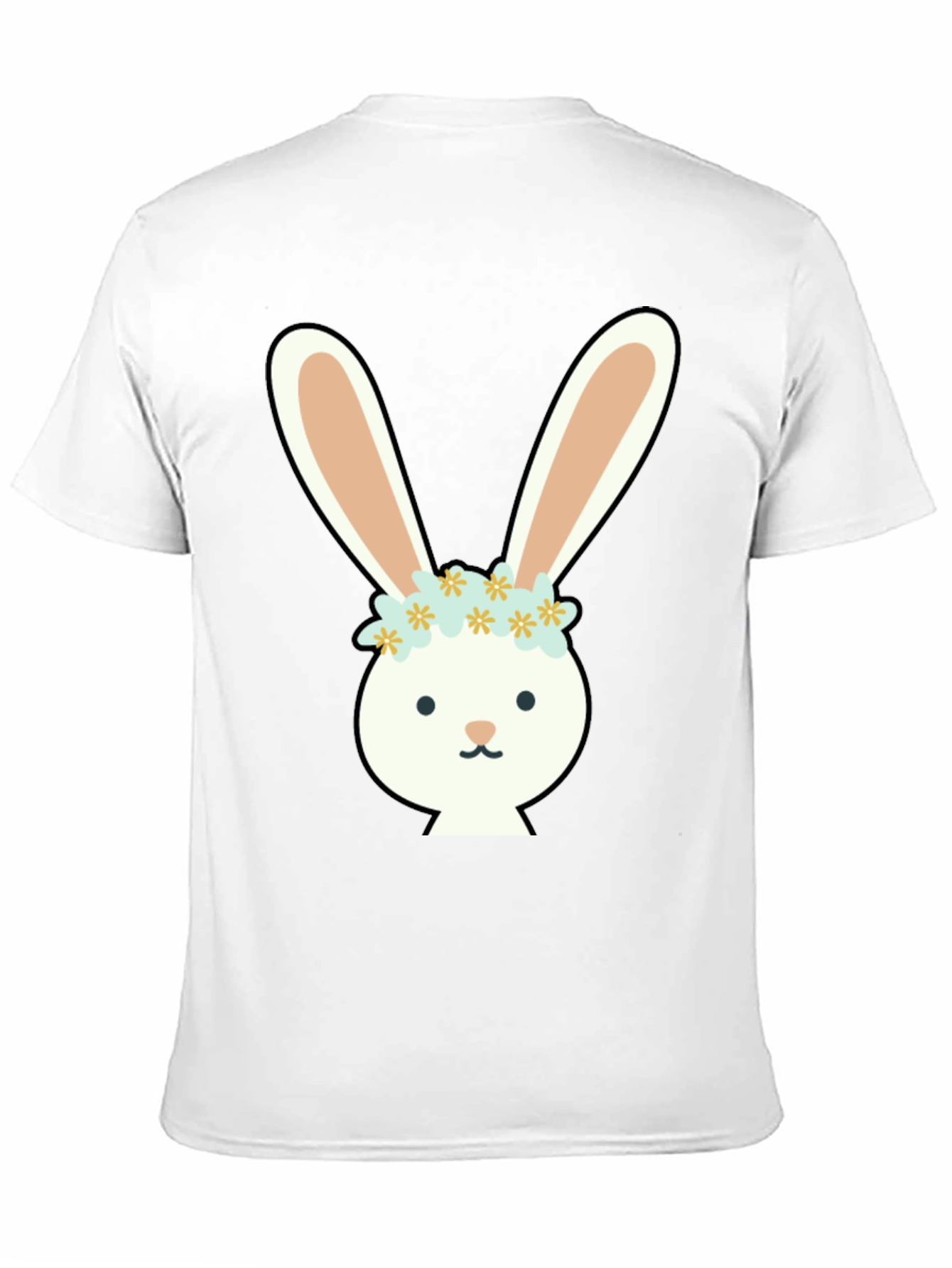 Bunny with Flower Crown Graphic Tee
