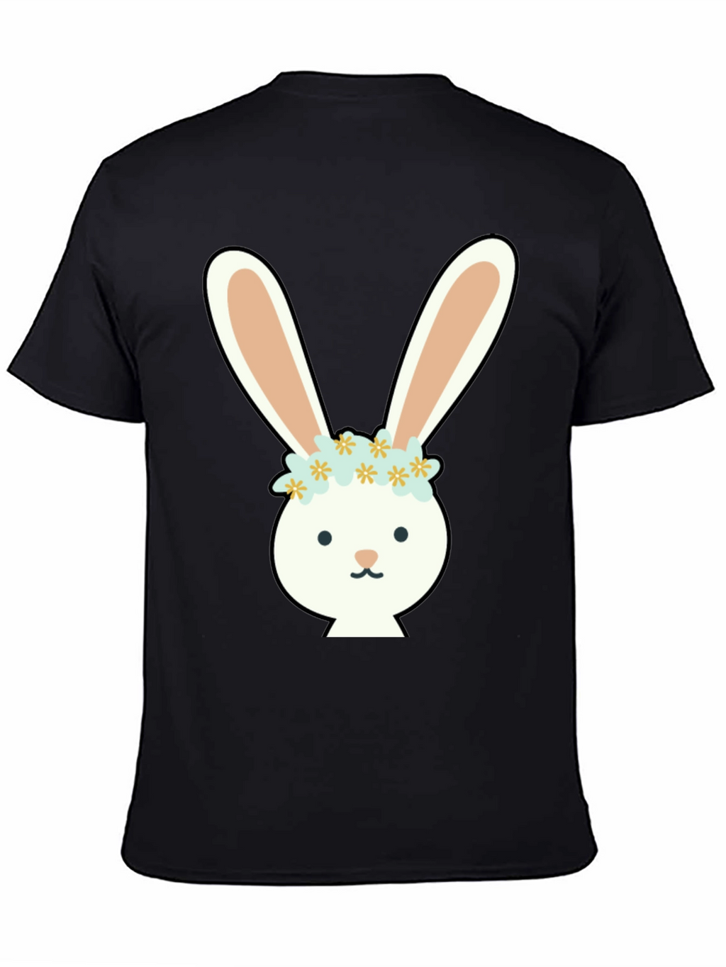 Bunny with Flower Crown Graphic Tee
