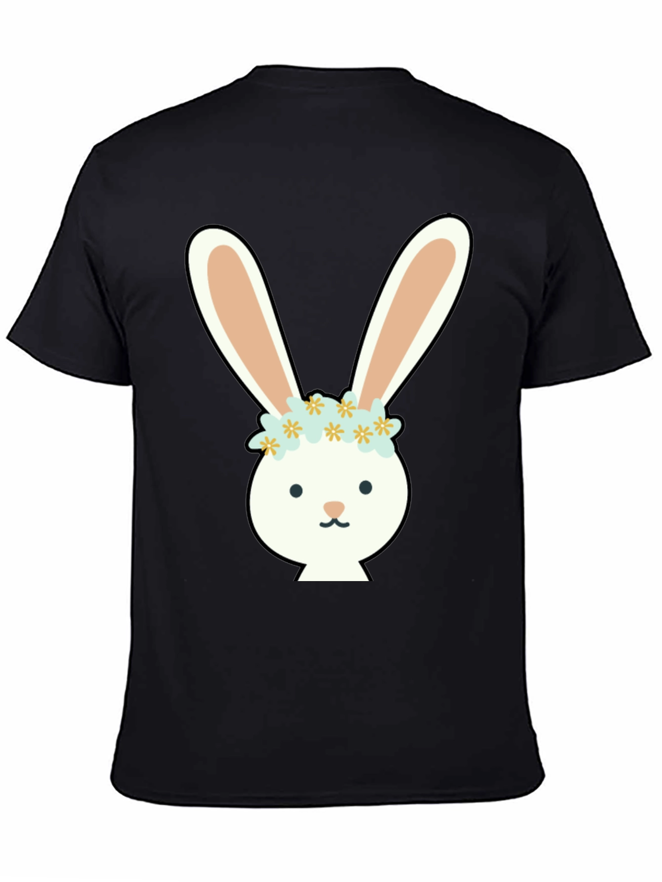 Bunny with Flower Crown Graphic Tee