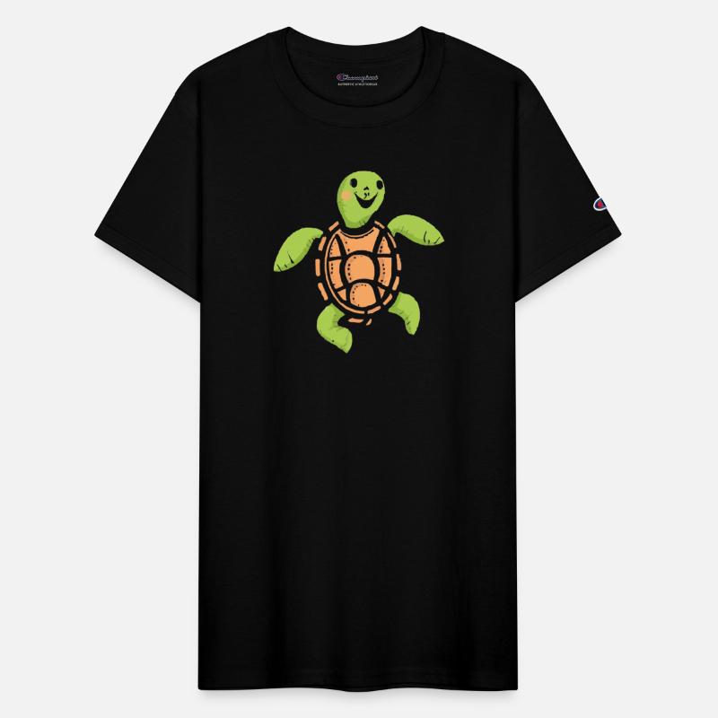 Hand drawn dancing turtle