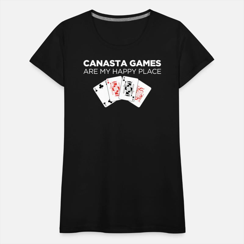 Happy Place Funny Card Playing Canasta graphic