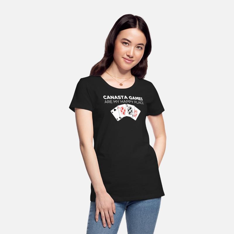 Happy Place Funny Card Playing Canasta graphic