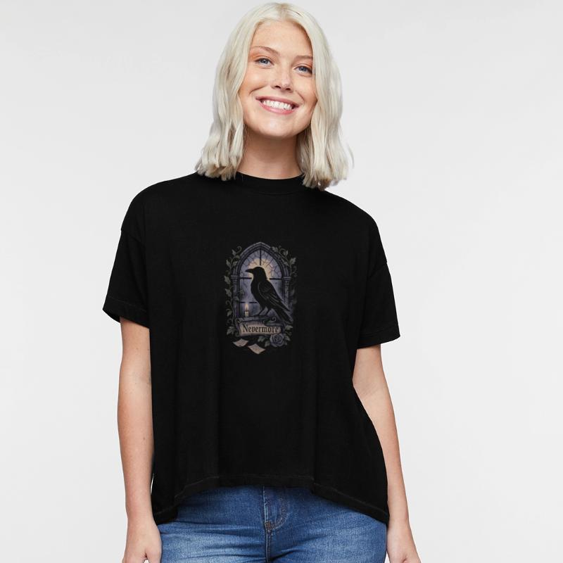 Haunted Window Raven Shadow Poe Poetry