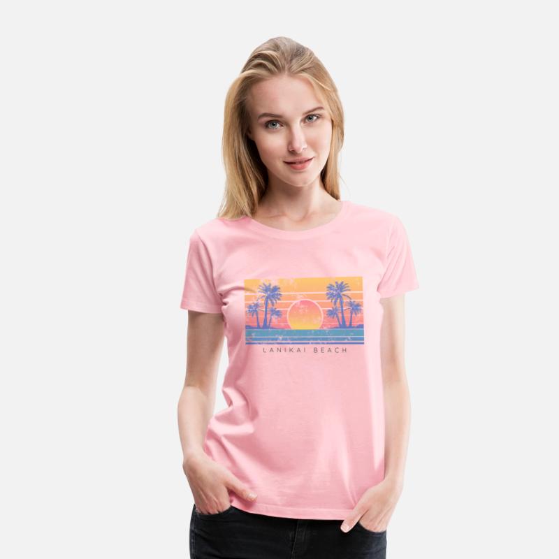 Hawaii Lanikai Beach Vibes Distressed