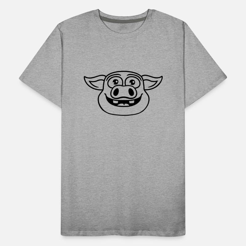 head happy pig comic