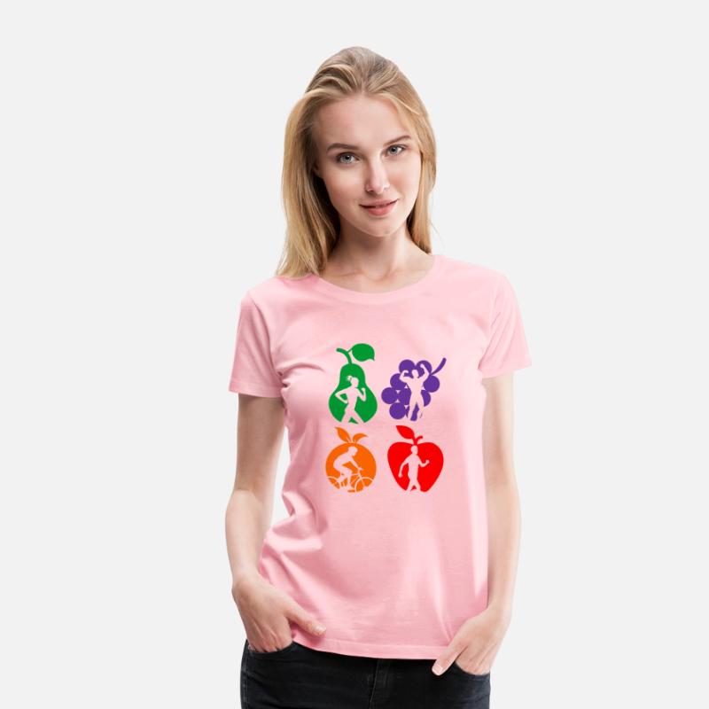 Healthy fruit healthy sports logo
