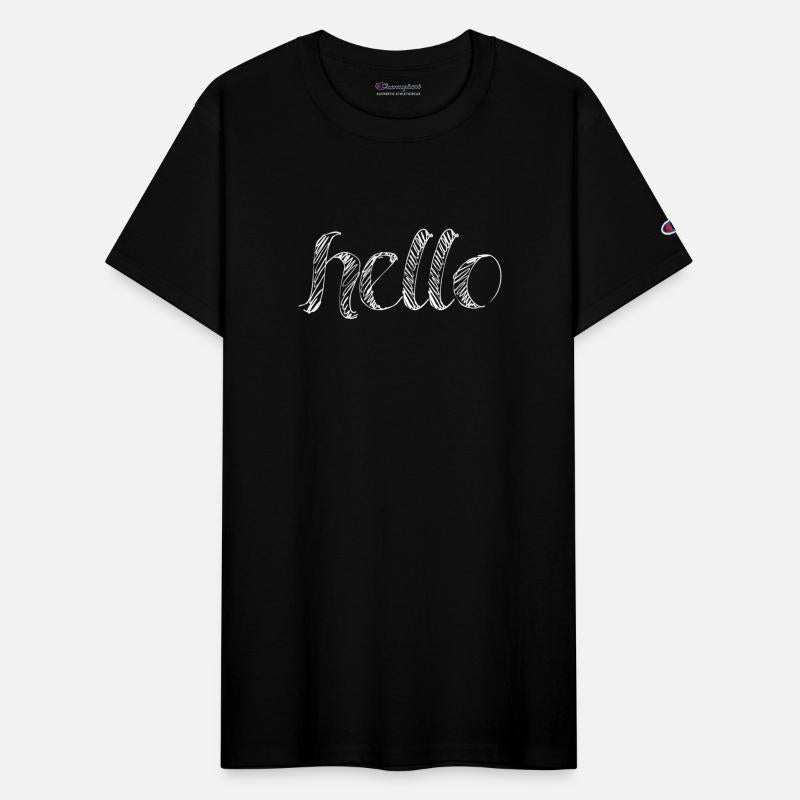 Hello printed t shirt