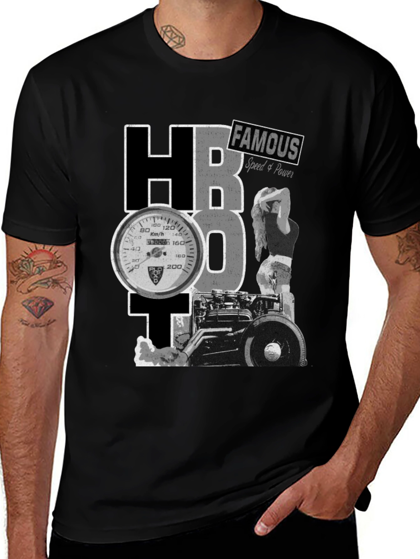 HBOT Speed & Power Graphic T-Shirt