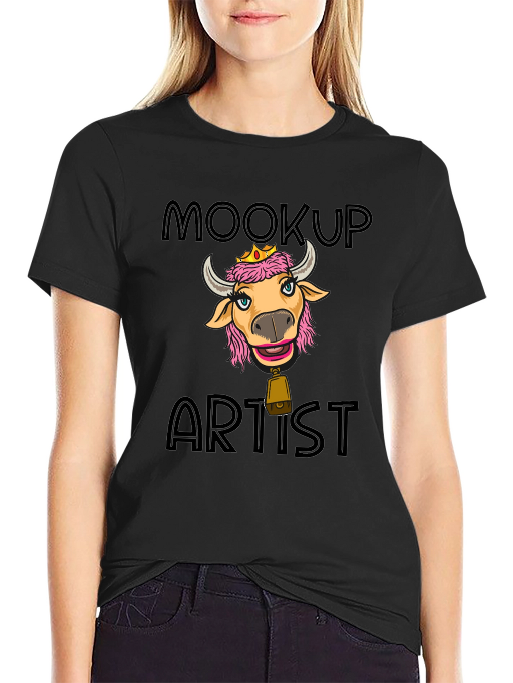 Moocup Artist Graphic Tee - Black