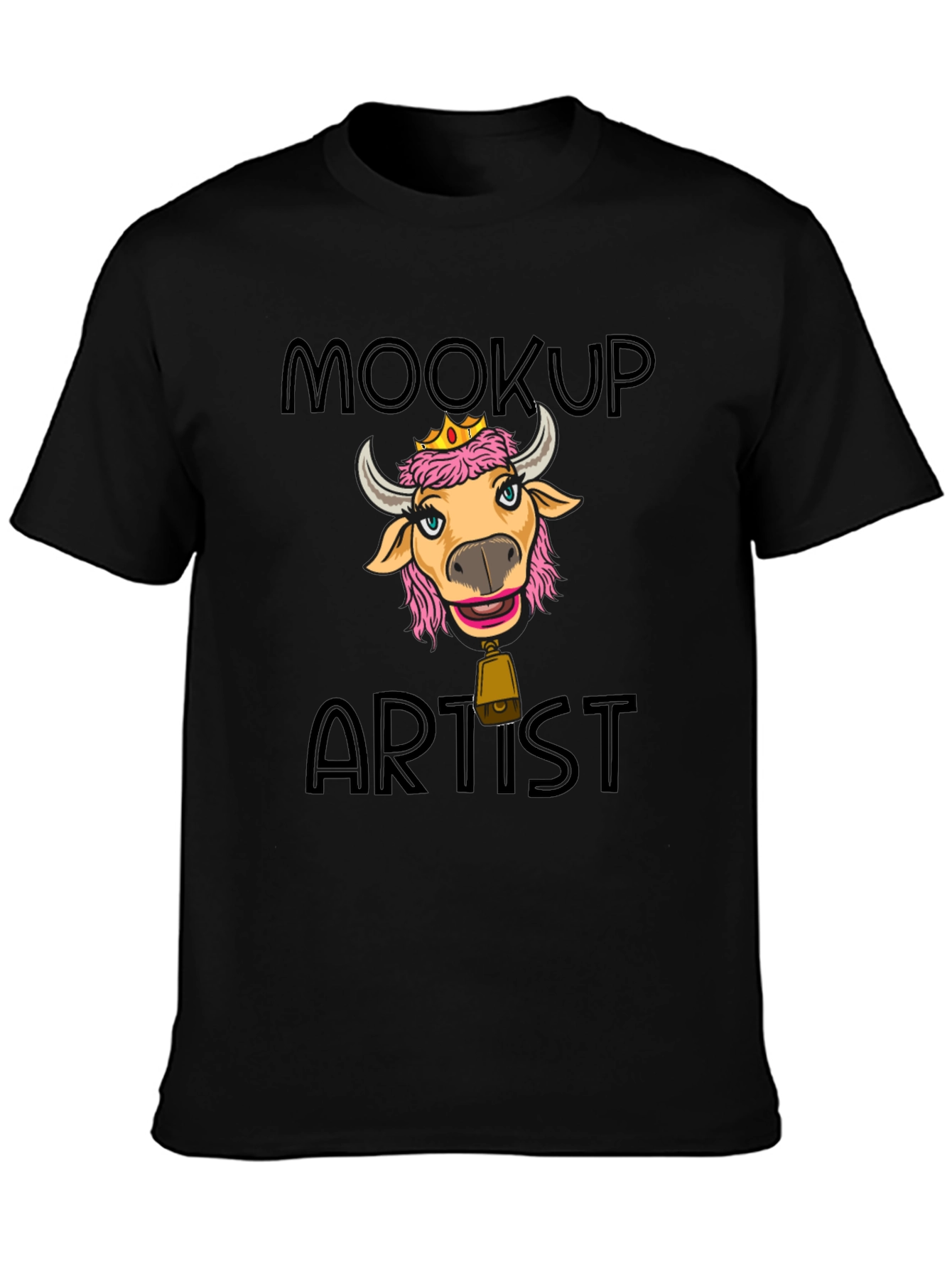 Moocup Artist Graphic Tee - Black
