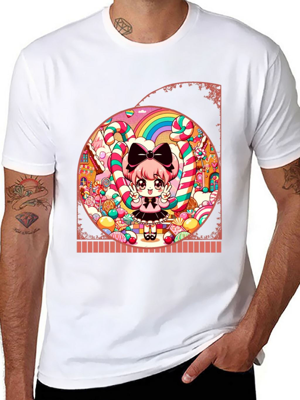 Kawaii Anime Candy Land T-Shirt
