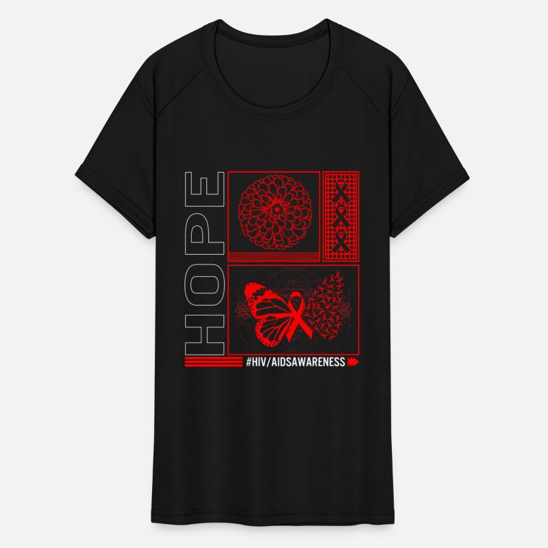 HIV AIDS Awareness Month Shirt, Hope Red