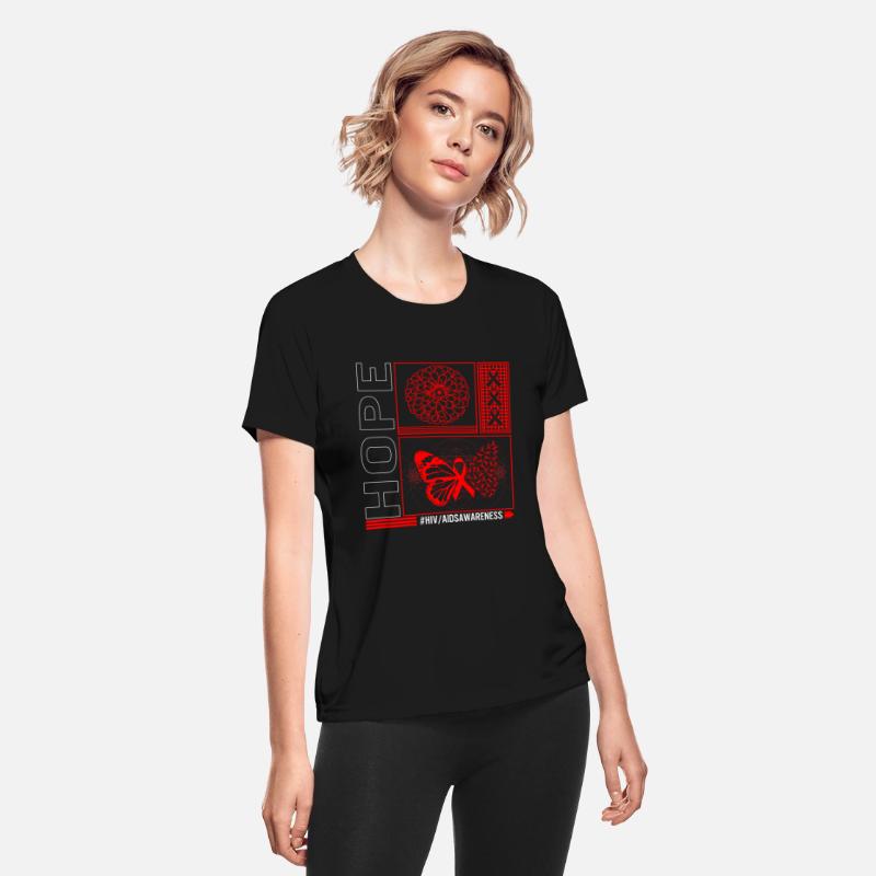 HIV AIDS Awareness Month Shirt, Hope Red