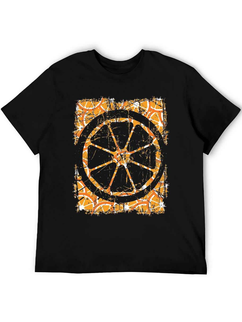 Retro Orange Slice Graphic T-Shirt