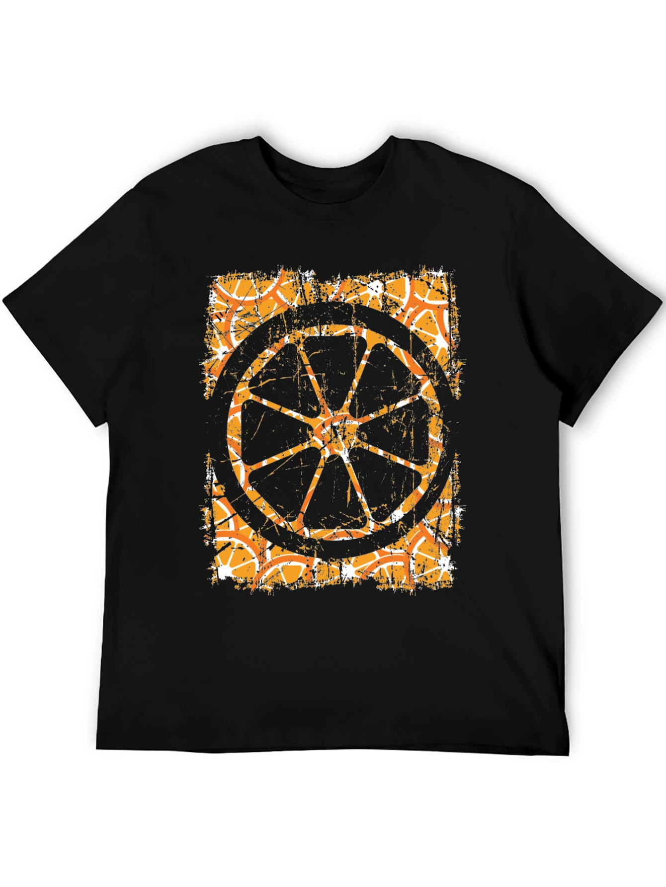Retro Orange Slice Graphic T-Shirt