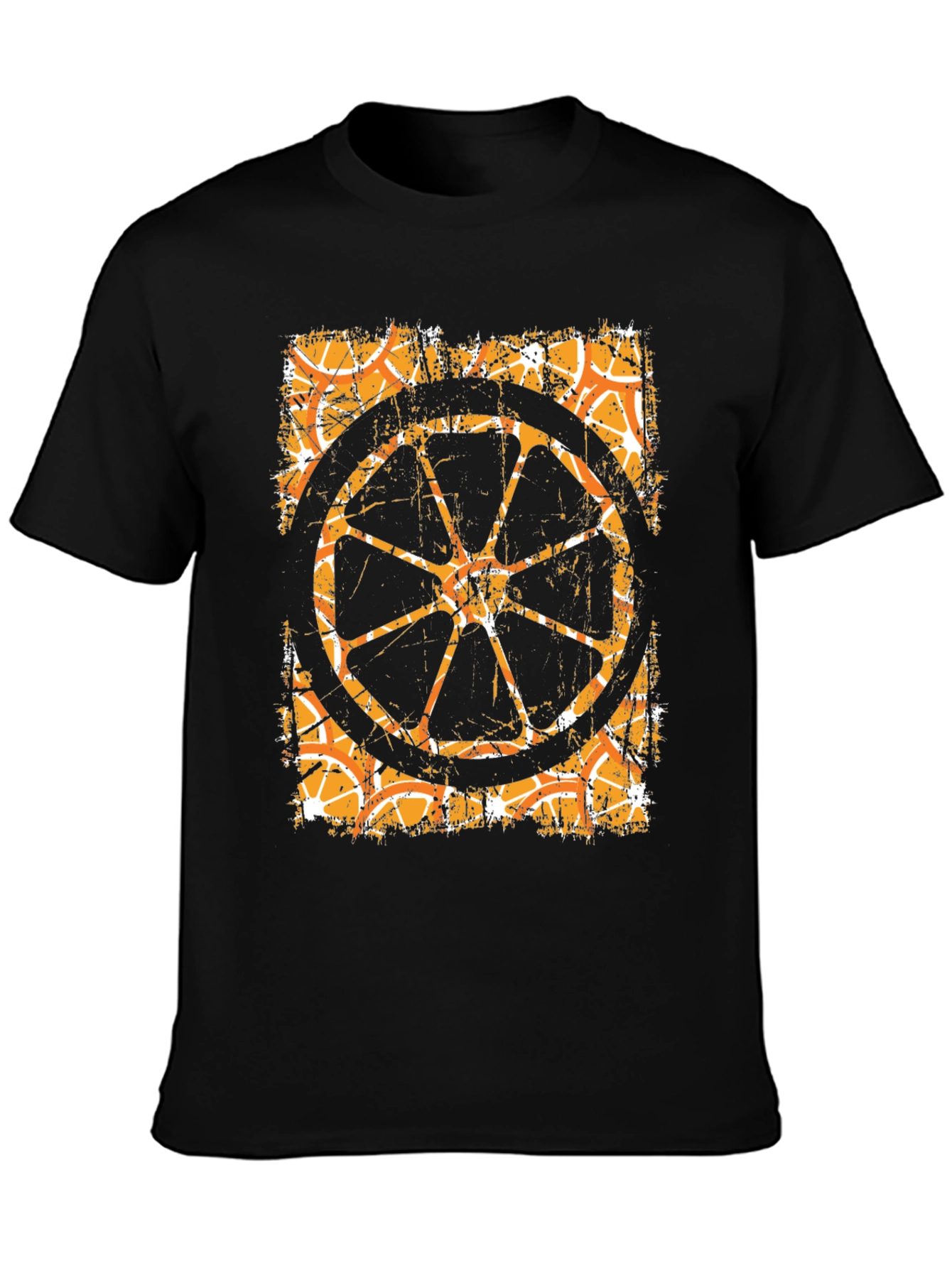 Retro Orange Slice Graphic T-Shirt