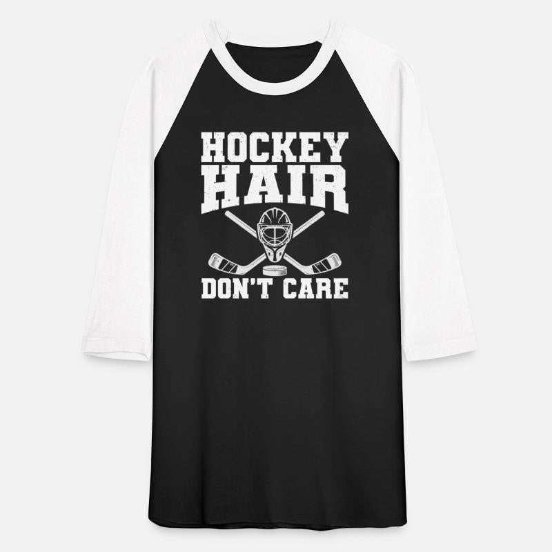 Hockey Hair Don't Care Funny Hockey