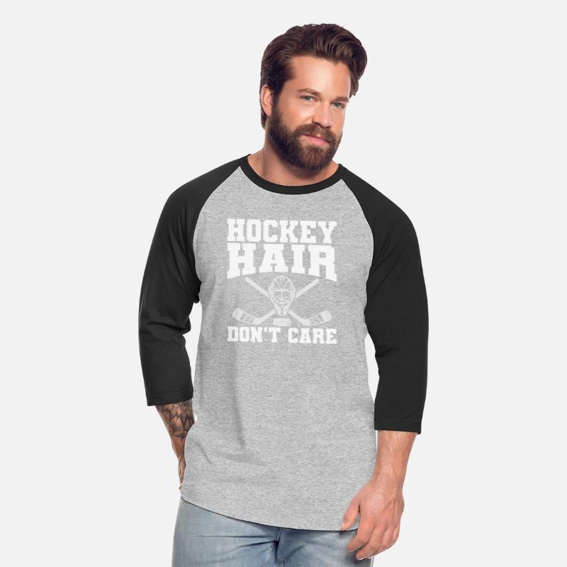 Hockey Hair Don't Care Funny Hockey