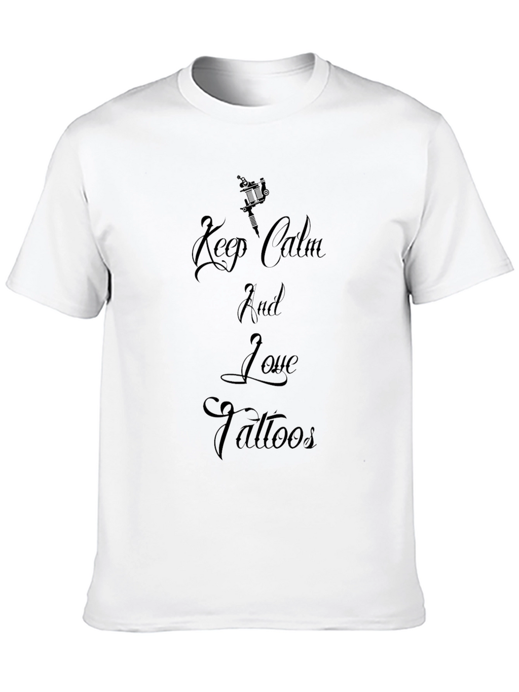 Keep Calm and Love Tattoos Black T-Shirt